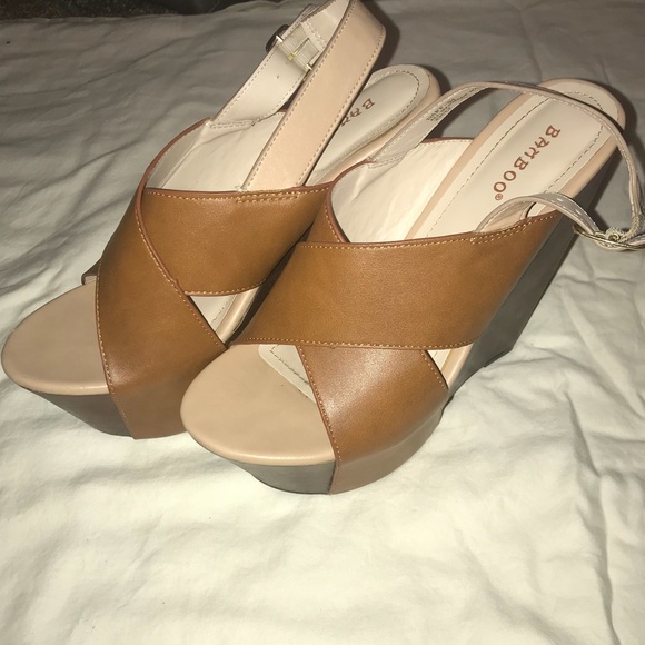 Bamboo brown wedges - Picture 5 of 7